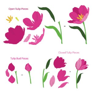 Honey Bee Stamps - Honey Cuts Die - Lovely Layers: Tulips
