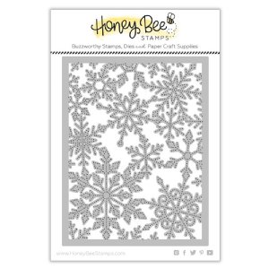 Honey Bee - Dies - Pierced Fancy Flakes A2 Cover Plate