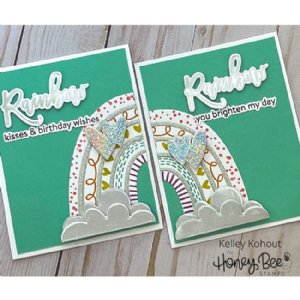 Honey Bee - Hot Foil Plate - Rainbow