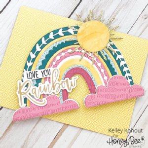 Honey Bee - Hot Foil Plate - Rainbow