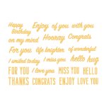 Honey Bee Stamps - Hot Foil Plate - Small Card