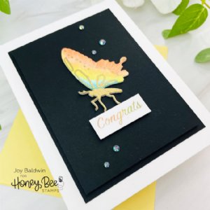 Honey Bee Stamps - Hot Foil Plate - Small Card