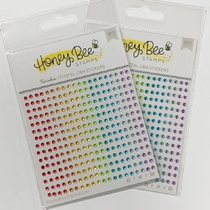 Honey Bee - Gem Stickers - Rainbow