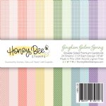 Honey Bee Stamps - 6X6 Paper Pad - Gingham Galore: Spring