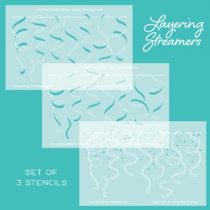 Honey Bee - Stencil Set - Streamers Layering (3pc)