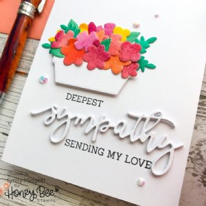 Honey Bee - Clear Stamp - With Sympathy
