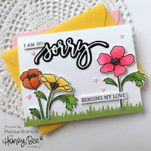 Honey Bee - Clear Stamp - With Sympathy