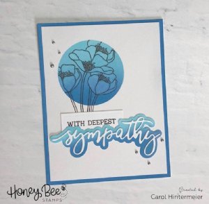 Honey Bee - Clear Stamp - With Sympathy