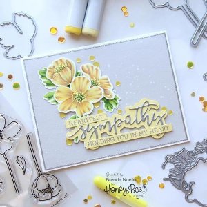 Honey Bee - Clear Stamp - With Sympathy