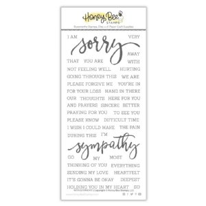 Honey Bee - Clear Stamp - With Sympathy