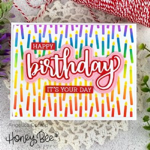 Honey Bee - Clear Stamp - Birthday