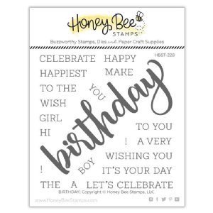 Honey Bee - Clear Stamp - Birthday