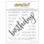 Honey Bee - Clear Stamp - Birthday