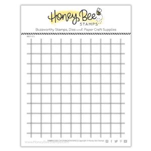 Honey Bee - Clear Stamp - Farmhouse Check Background
