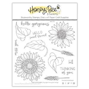 Honey Bee - Clear Stamp - Sweet Sunflowers