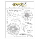 Honey Bee - Clear Stamp - Sweet Sunflowers