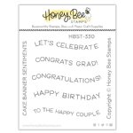 Honey Bee - Clear Stamp - Cake Banner Sentiments