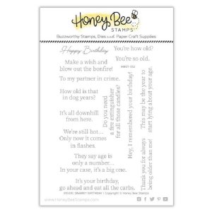 Honey Bee - Clear Stamp - Inside: Snarky Birthday Sentiments