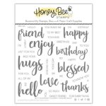 Honey Bee - Clear Stamp - Bitty Buzzwords