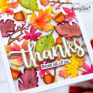 Honey Bee - Clear Stamp - Inside: Thankful Sentiments