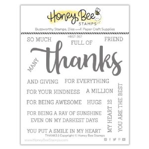 Honey Bee - Clear Stamp - Thanks