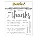 Honey Bee - Clear Stamp - Thanks