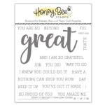 Honey Bee - Clear Stamp - Great
