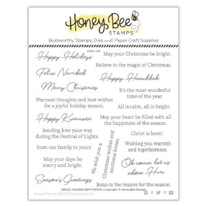 Honey Bee - Clear Stamp - Inside: Holiday Sentiments