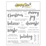 Honey Bee - Clear Stamp - Bitty Buzzwords: Holiday