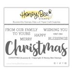 Honey Bee - Clear Stamp - Christmas Buzzword