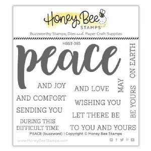 Honey Bee - Clear Stamps - Peace Buzzword