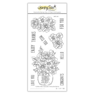 Honey Bee Stamps - Clear Stamp - Floral Vase