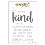 Honey Bee Stamps - Clear Stamp - Kind Buzzword