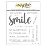 Honey Bee Stamps - Clear Stamp - Smile Buzzword