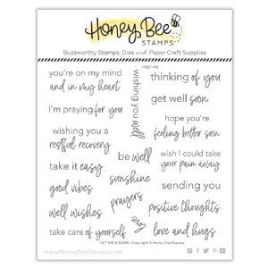 Honey Bee Stamps - Clear Stamp - Get Well Soon