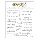 Honey Bee Stamps - Clear Stamp - Get Well Soon