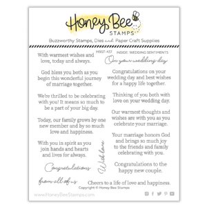 Honey Bee - Clear Stamp - Inside: Wedding Sentiments