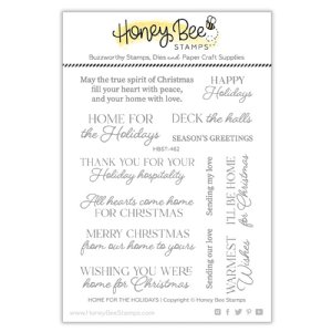 Honey Bee Stamps - Clear Stamp - Home For The Holidays