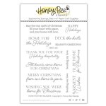 Honey Bee Stamps - Clear Stamp - Home For The Holidays