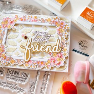 Pinkfresh Studio - Hot Foil Plate - Phrase Builder: Hello