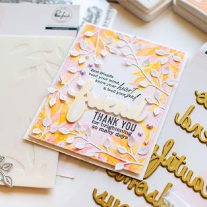 Pinkfresh Studio - Hot Foil Plate - Phrase Builder: Hello