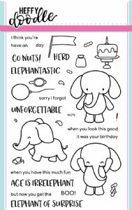 Heffy Doodle - Clear Stamps - Elephant of Surprise