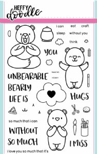 Heffy Doodle - Clear Stamps - Unbearable Without You