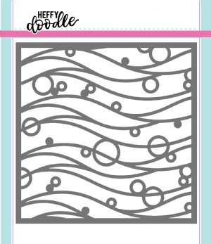 Heffy Doodle - Stencil - Bubble Waves
