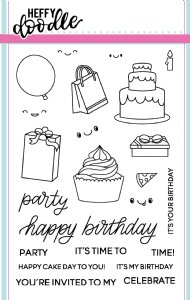 Heffy Doodle - Clear Stamps - Party Palooza