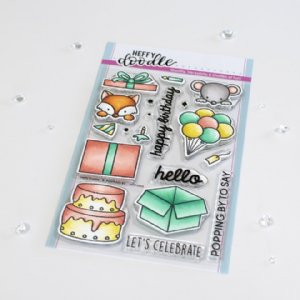 Heffy Doodle - Clear Stamps - Popping by