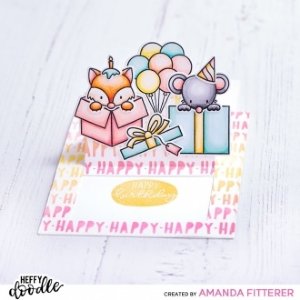 Heffy Doodle - Clear Stamps - Popping by