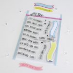 Heffy Doodle - Clear Stamps - Wavy Banner Sentiments