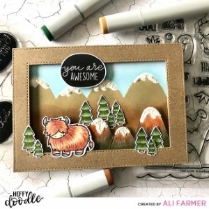 Heffy Doodle - Clear Stamps - Pebble Sentiments