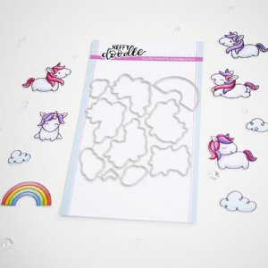 Heffy Doodle - Dies - Fluffy Puffy Unicorns